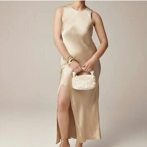 J. Crew Champagne Slip Dress SZ8 NWT